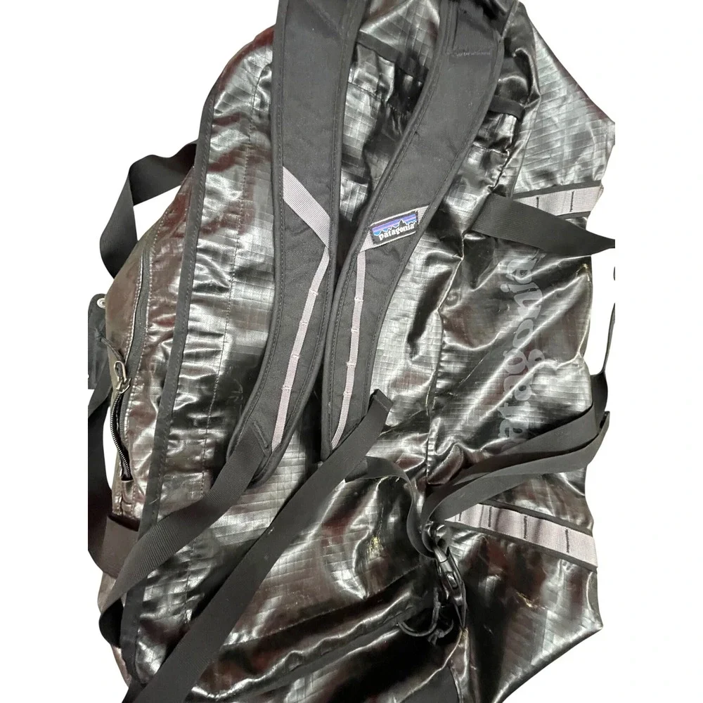 Patagonia Black Hole Duffel 90L Black Backpack Straps Travel Luggage Bag 49345